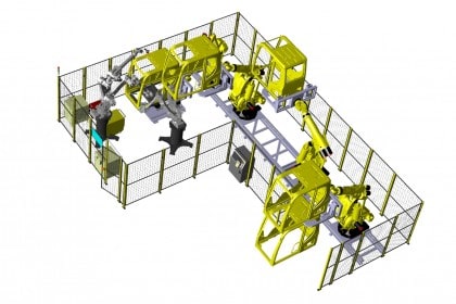 Automatic welding and 3D inspection robot automation system using seam tracking