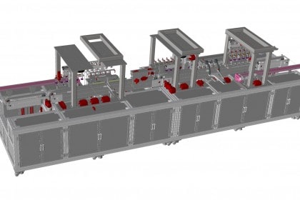 Cosmetic encasing assembly automation system
